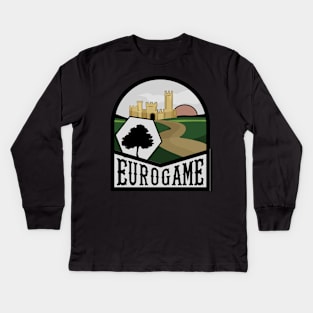 Eurogame Castle - Board Game Inspired Graphic - Tabletop Gaming  - BGG Kids Long Sleeve T-Shirt